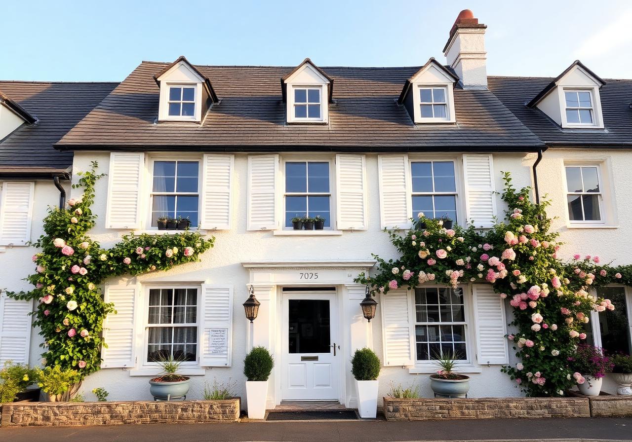 Façade de l'Hôtel des Isles à Barneville-Carteret